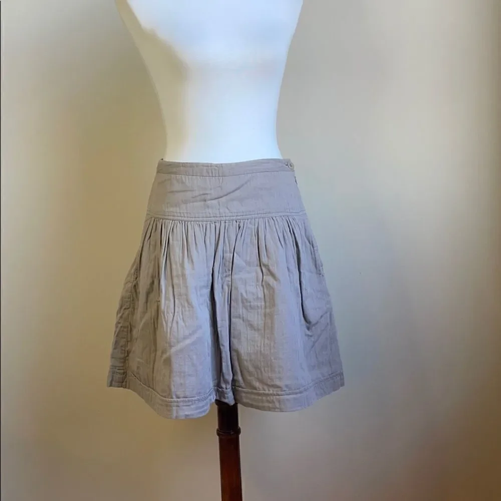 GAP Fit and Flare Brown Mini Skirt with Pockets (Size: 1)
